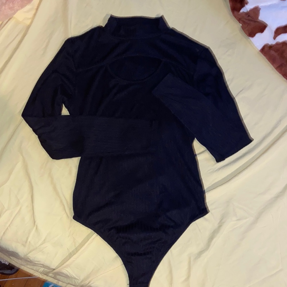 Black long sleeve sexy jumper